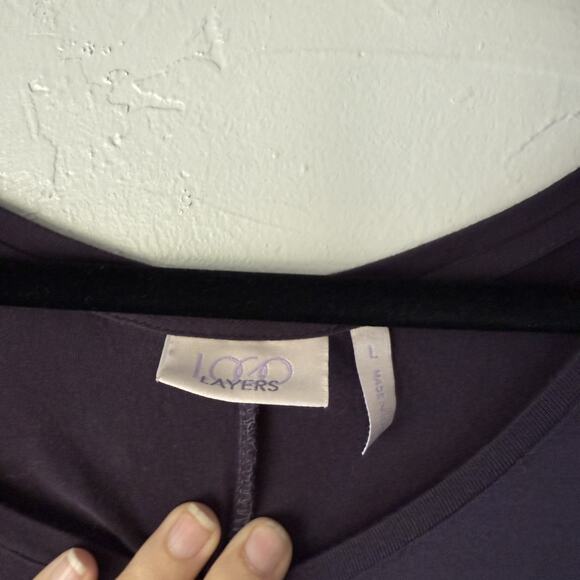 Logo Layers‎ Dress Womens Large Sleeveless Tunic Rayon Spandex Stretch Layering - Picture 4 of 8